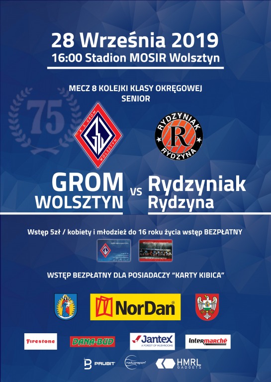 KS GROM WOLSZTYN - Rydzyniak Rydzyna