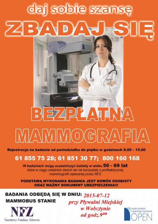 Bezpatna mammografia